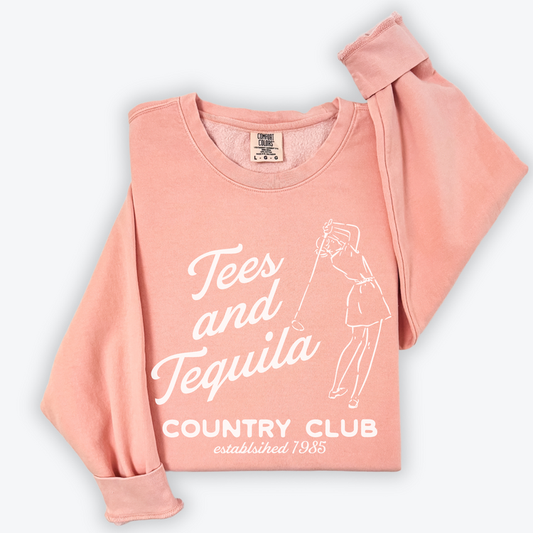 Tees & Tequila Lightweight Cotton Crewneck Sweatshirt