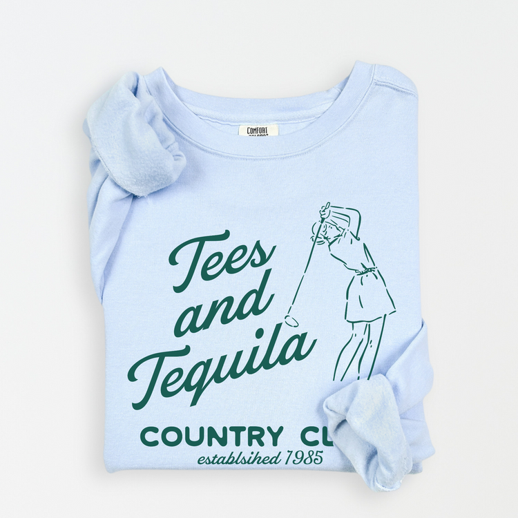 Tees & Tequila Lightweight Cotton Crewneck Sweatshirt