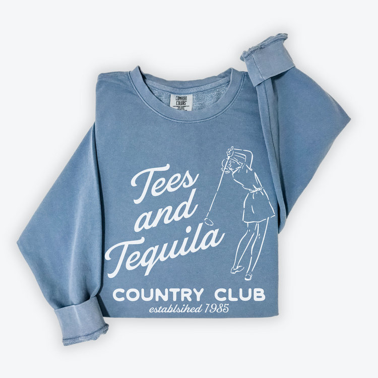 Tees & Tequila Lightweight Cotton Crewneck Sweatshirt