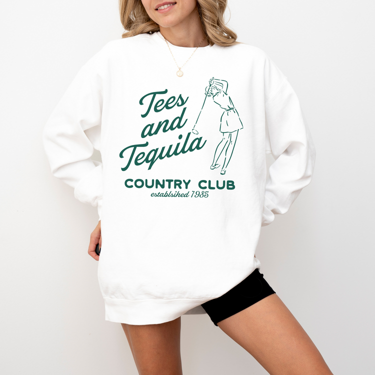 Tees & Tequila Lightweight Cotton Crewneck Sweatshirt