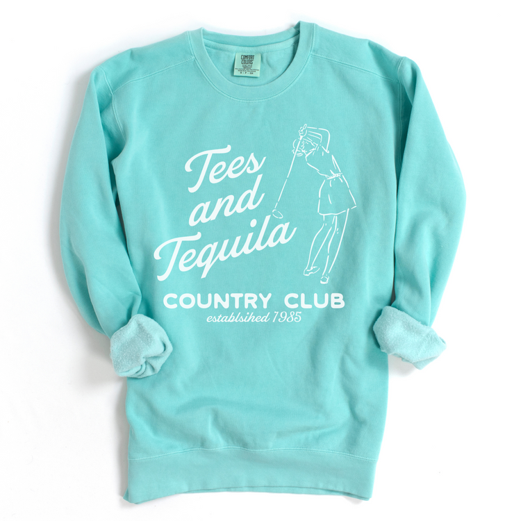 Tees & Tequila Lightweight Cotton Crewneck Sweatshirt