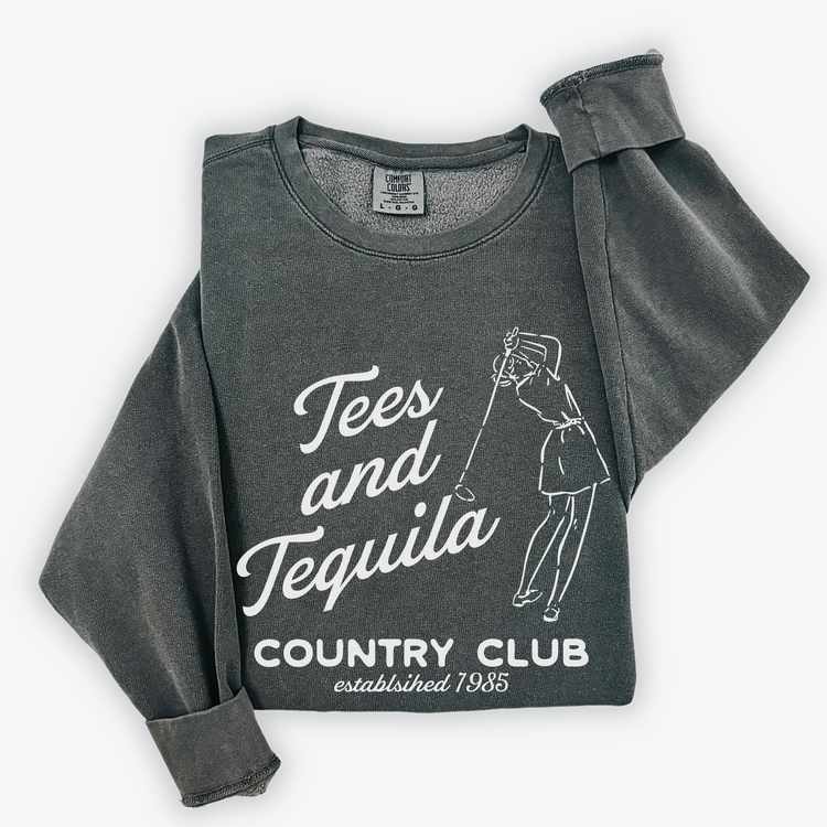 Tees & Tequila Lightweight Cotton Crewneck Sweatshirt