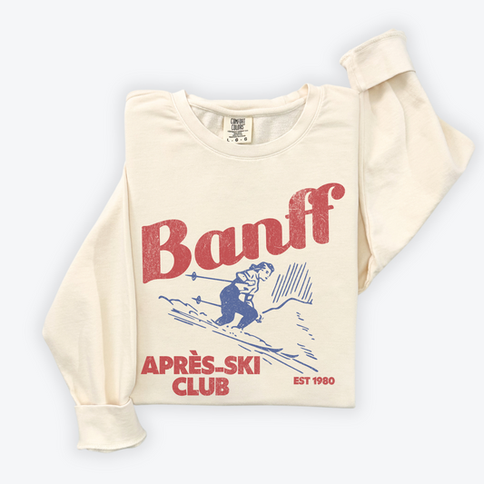 Banff Après-Ski ClubLightweight Cotton Crewneck Sweatshirt