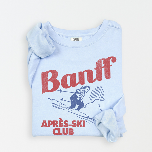 Banff Après-Ski ClubLightweight Cotton Crewneck Sweatshirt