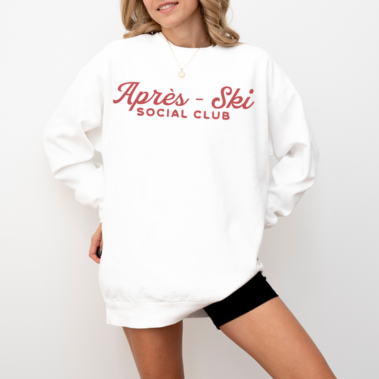Après-Ski Social Club Lightweight Cotton Crewneck Sweatshirt