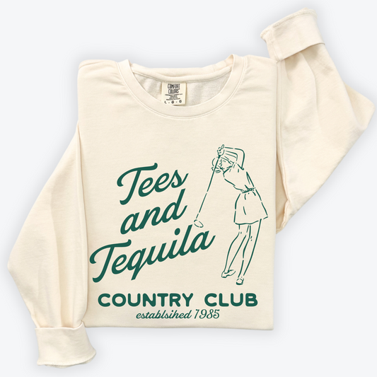 Tees & Tequila Lightweight Cotton Crewneck Sweatshirt