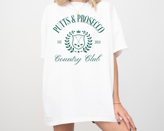 Putts & Prosecco Country Club Short Sleeve T-Shirt